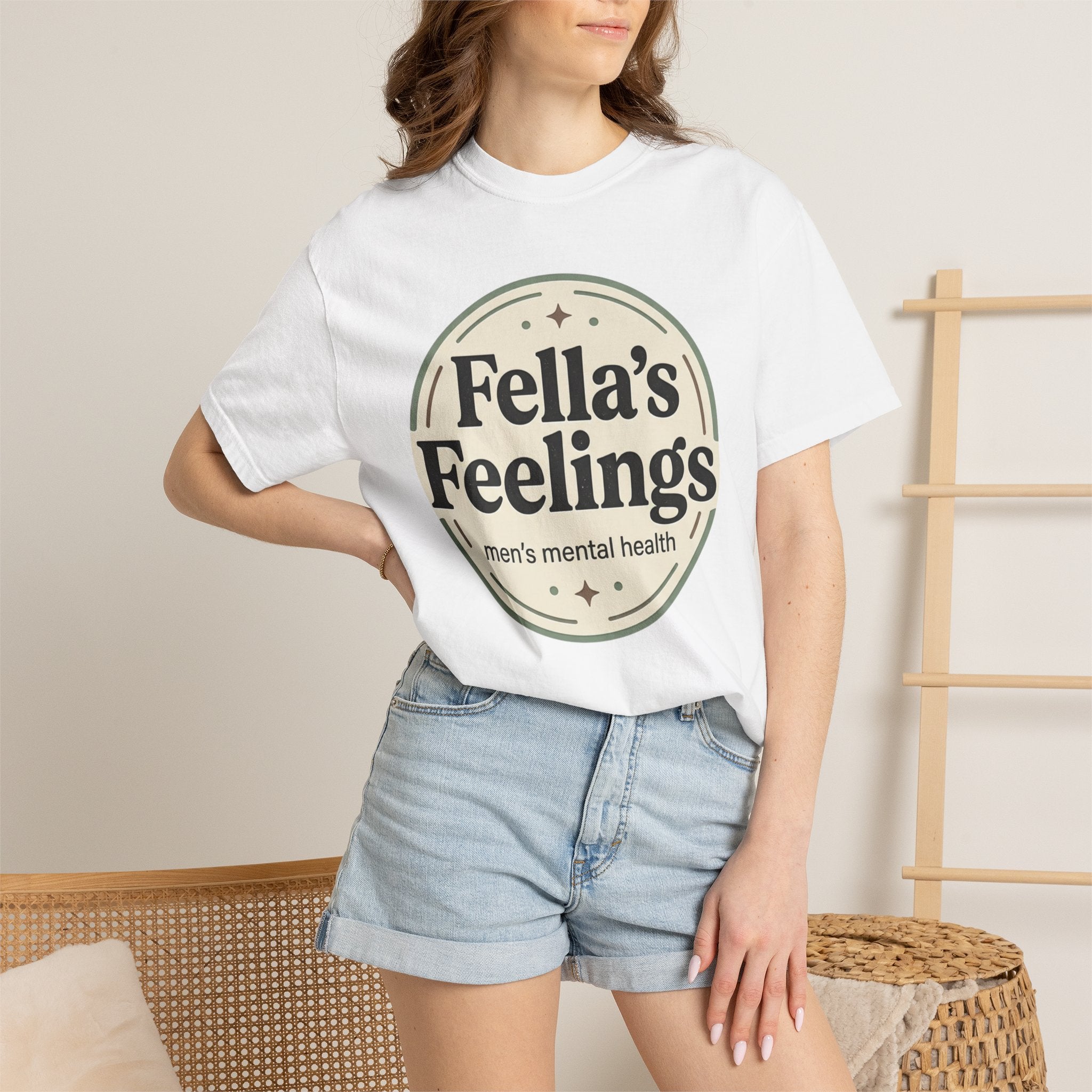 Fella’s Feelings - UNISEX White T-Shirt