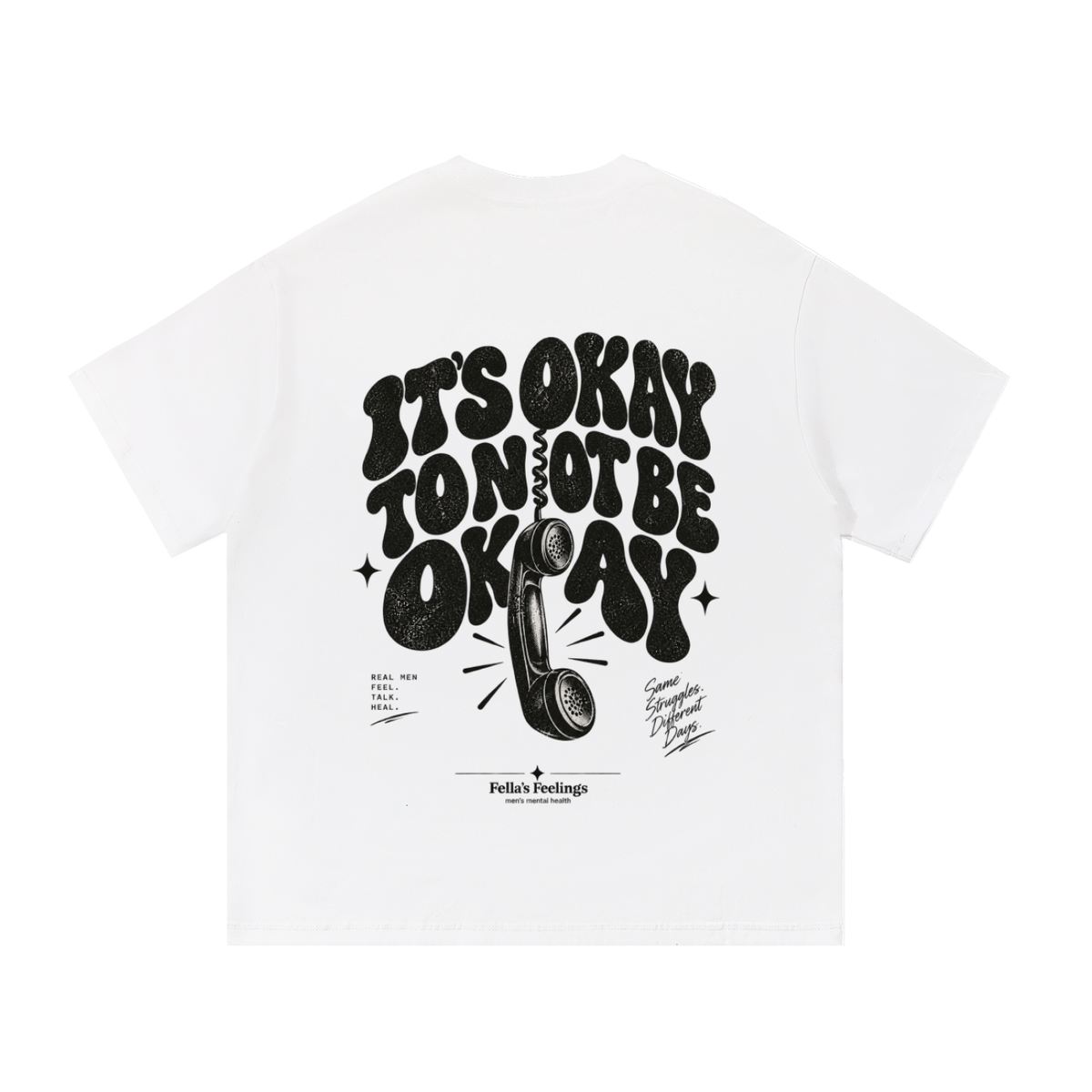 It’s Okay To Not Be Okay t-shirt front print